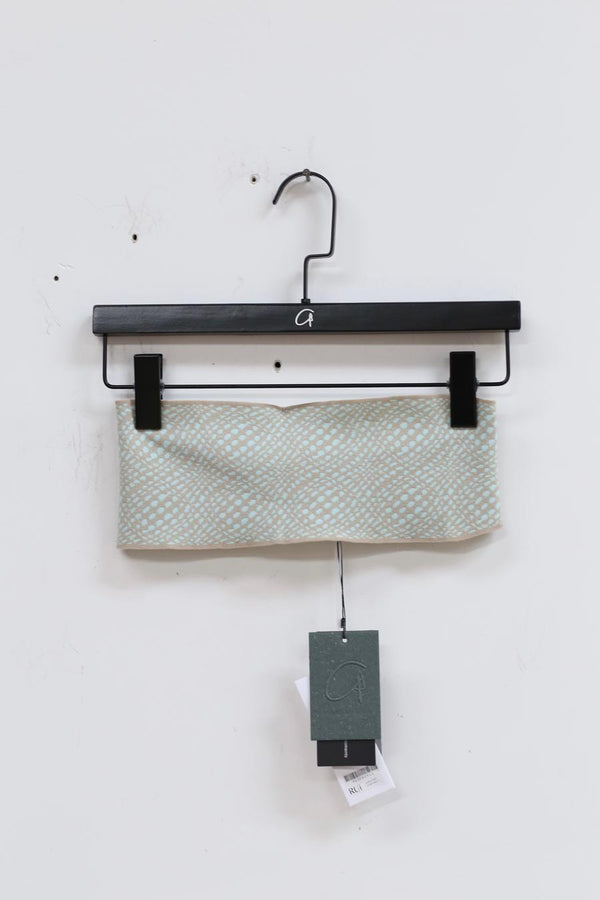 RUI Knitted Jacquard Bandeau RAW22KN09 Cyan&Ficelle Light Blue & Camel Brown